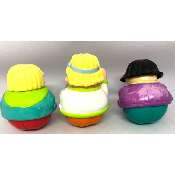 VTG Hasbro Playskool Weebles Wobble Figures, Baby Doll, Teddy Bear, Ice Cream - Picture 2 of 7